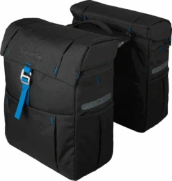 Gazelle Dubbele Fietstas MIK -BONTRAGER Verkoopwinkel gazelle dubbele fiesttas blauw