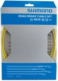 Shimano Rem Kabelset Race Sil-Tec Coating -BONTRAGER Verkoopwinkel shimano road brake kabelset geel